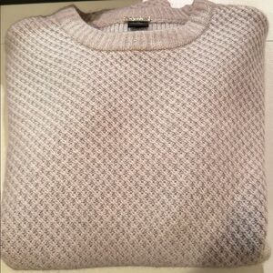 Magaschoni Cashmere Sweater Crew Neck Sz S Long Sleeve w/Accent Cuff Very Warm